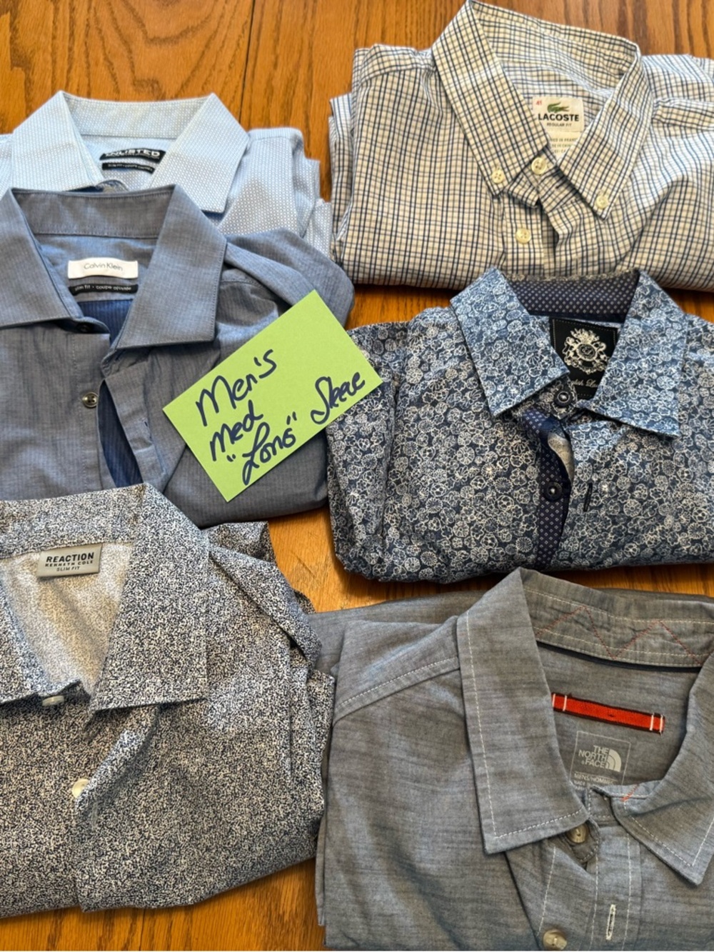 Assorted Blue Men's Dress Shirt - Mixed Brands. TAKE ALL